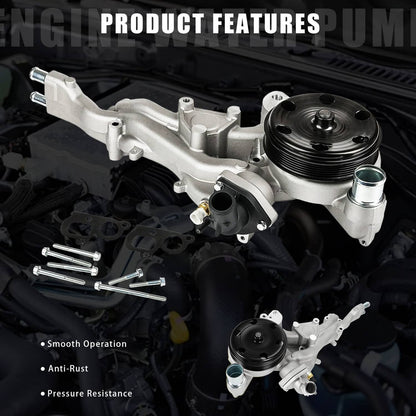 Bethesda Industrial Water Pump w/Thermostat for 2014-2020 Chevy Silverado 1500 GMC Sierra Cadillac