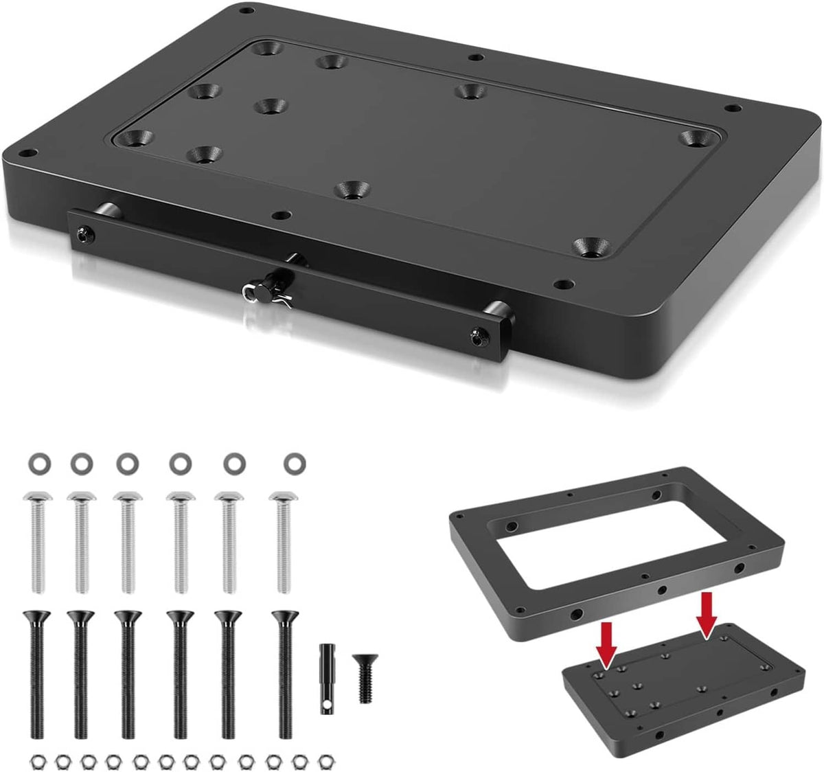 Bethesda Industrial 1854056 MKA-56 Quick Release Bracket for Minn Kota QUEST Trolling Motor, Black