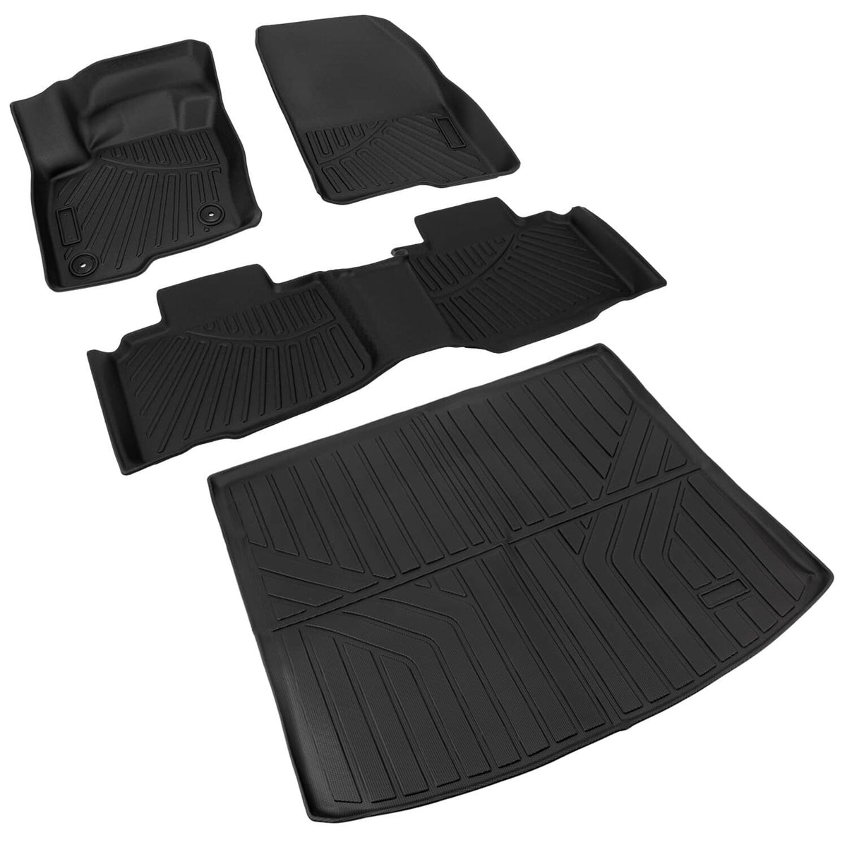 Bethesda Industrial 3D TPE Floor Mats with Cargo Liner Full Set For Ford Edge All Weather 2015-2024