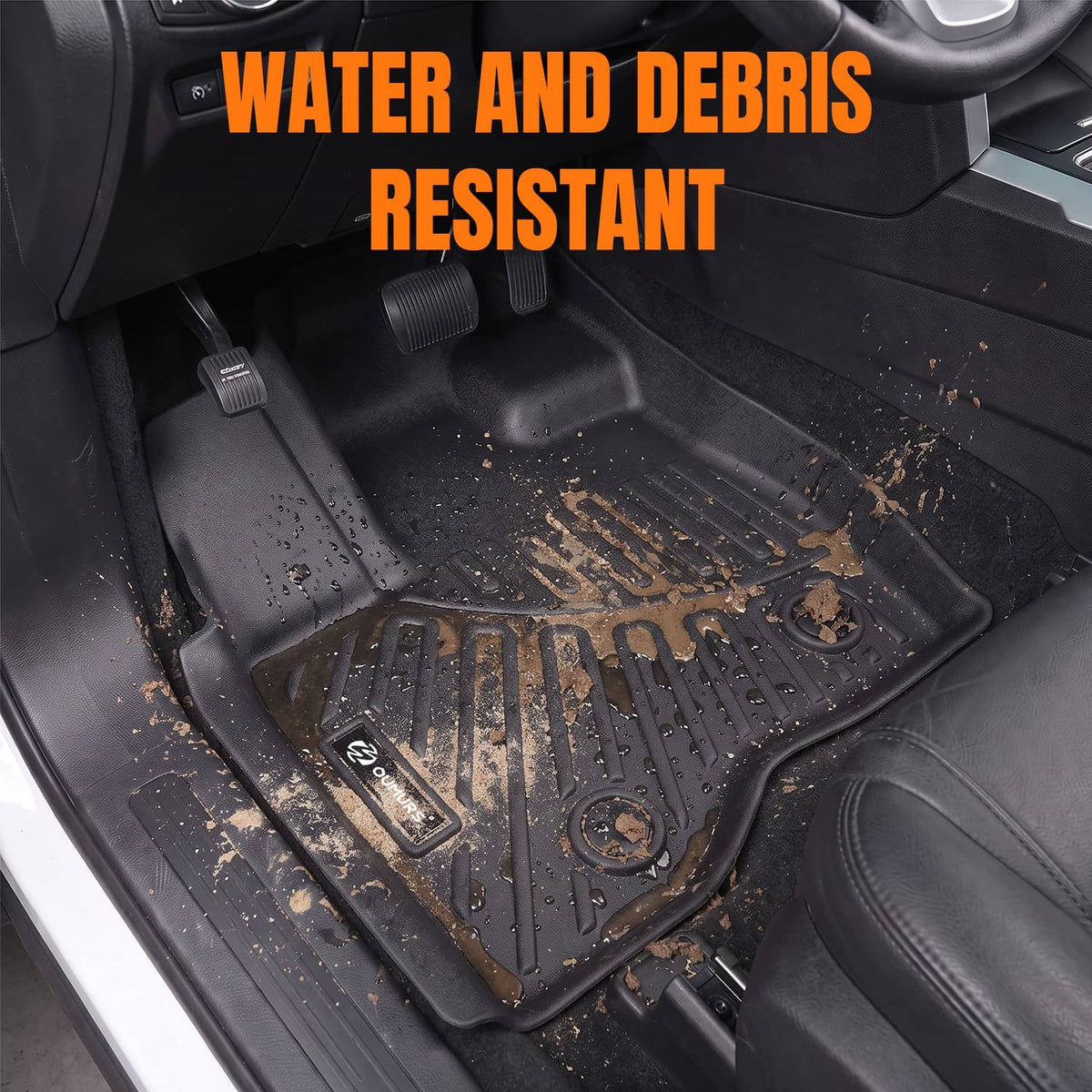 Bethesda Industrial Floor Mats For 2011-2014 Ford Explorer Bench Seating All Weather (3 Rows Liners)