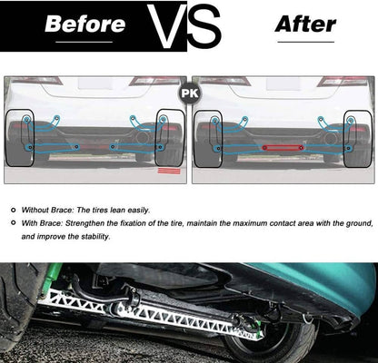 Bethesda Industrial Rear Lower Control Arm Subframe Brace Tie Bar for 1992-1995 Honda Civic EG 88-95