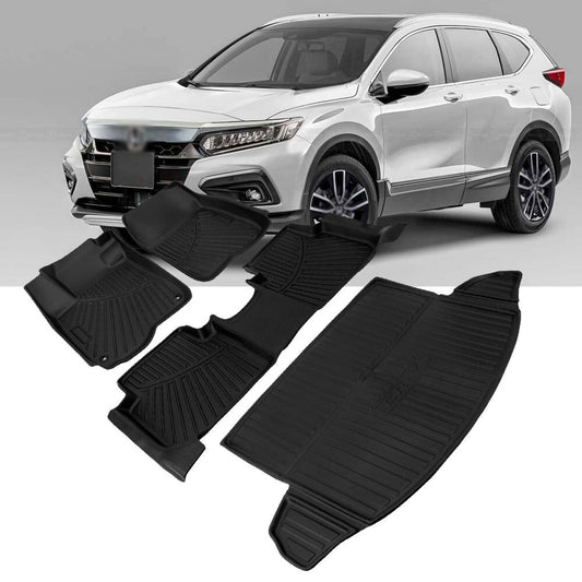 Bethesda Industrial All Season Front and Rear Floor Mats w/ Cargo Liners For Honda CR-V 2017-2022
