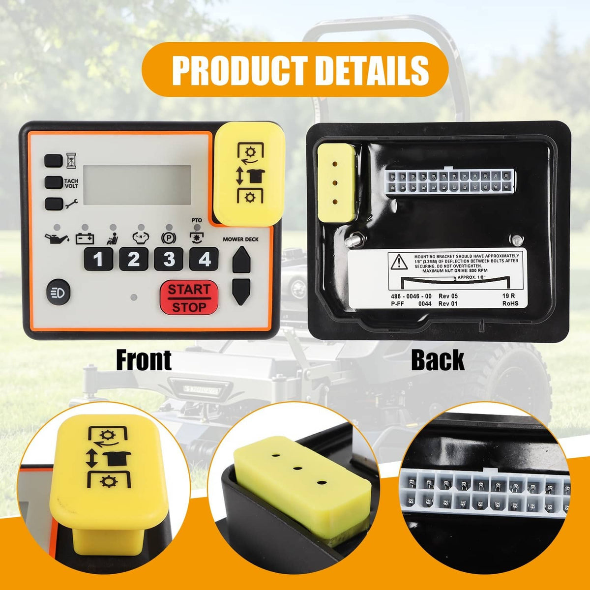 Bethesda Industrial 486-0057-00 Control Panel Console Keypad For Spartan Mowers EFI KGZ XD Zero Turn