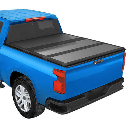 Bethesda Industrial Hard Tri-Fold Tonneau Cover For 1999-2014 Silverado Sierra 1500 2500HD 8 Ft Bed
