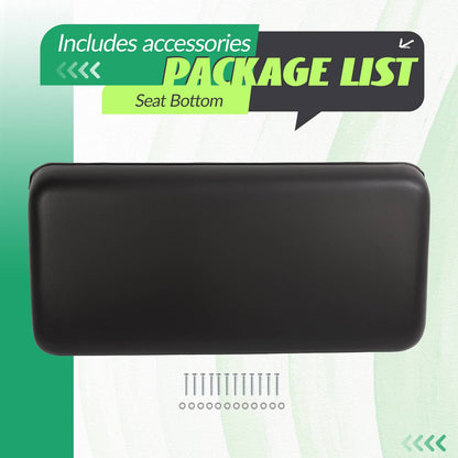 Bethesda Industrial Front Golf Cart Seat Bottom Cushion Assembly Black For Club Car DS 2000.5-up