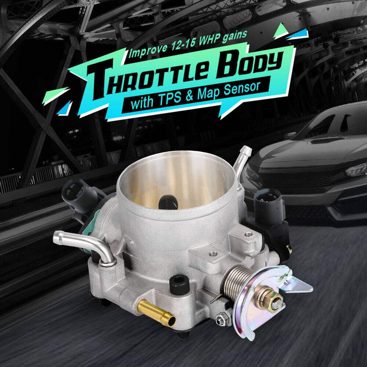 Bethesda Industrial D-Series Intake Manifold +70mm Throttle Body For Honda Civic CRX DEL SOL D15 D16