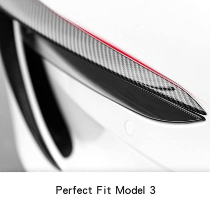 Bethesda Industrial Front Fog Light Eyebrow Cover Trim Carbon Fiber Style For Tesla Model 3 2017+ U8