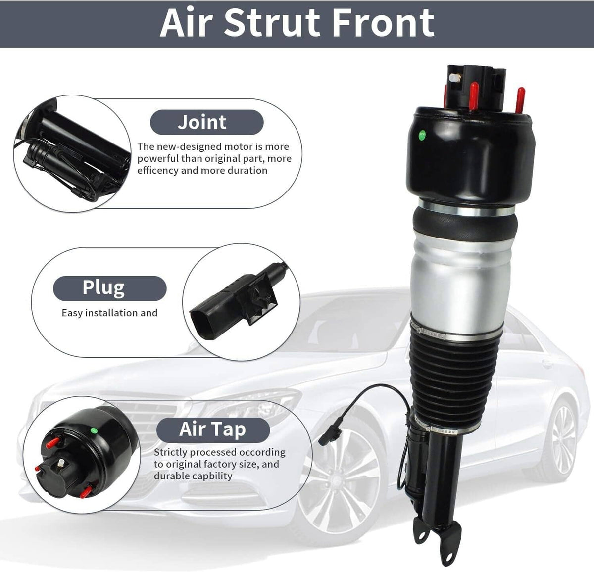 Bethesda Industrial Air Suspension Strut Front Left For Mercedes E320 E500 E550 CLS500 A2113205513