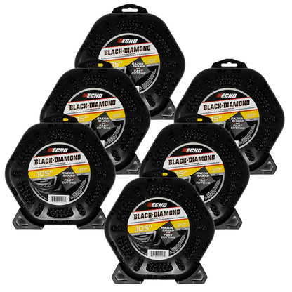Bethesda Industrial (6) Genuine OEM Echo 330105071 Trimmer Line 217ft Donut .105 Black Diamond