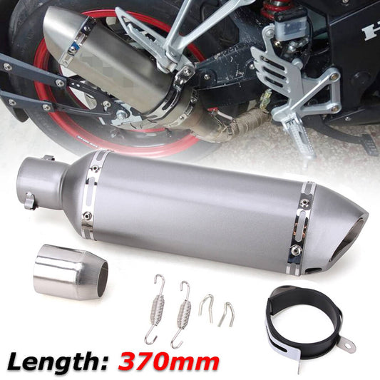 Bethesda Industrial Motorcycle Titanium 38-51mm Exhaust Muffler Pipe Removable Pit Dirt Street Bike