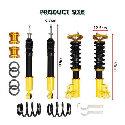 Bethesda Industrial Coilovers Suspension Kit For 06-11 Honda CIVIC Adjustable Height Shocks Struts