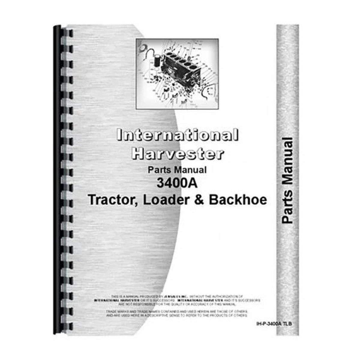 Bethesda Industrial Parts Manual fits International 3400A 3400A