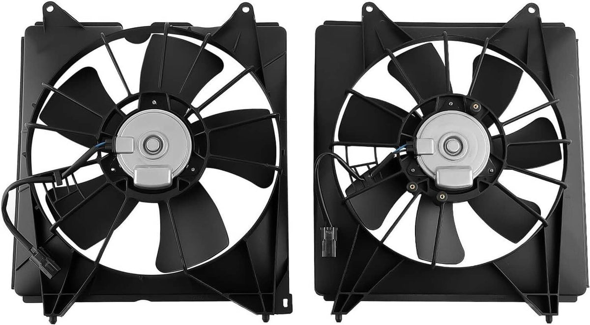 Bethesda Industrial 2Pcs A/C Condenser Radiator Cooling Motor Fan For 2013-2017 Honda Accord Touring