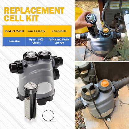 Bethesda Industrial for Zodiac R0502800 Nature2 Fusion Soft 700 Replacement Cell Kit for Pools Rings