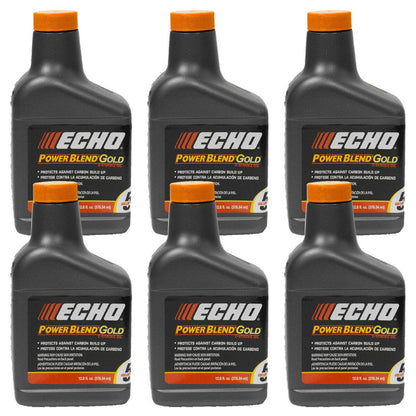 Bethesda Industrial 6 Pack Echo Oil 12.8 oz Bottles 2 Cycle Mix for 5 Gallon - Power Blend 6450005