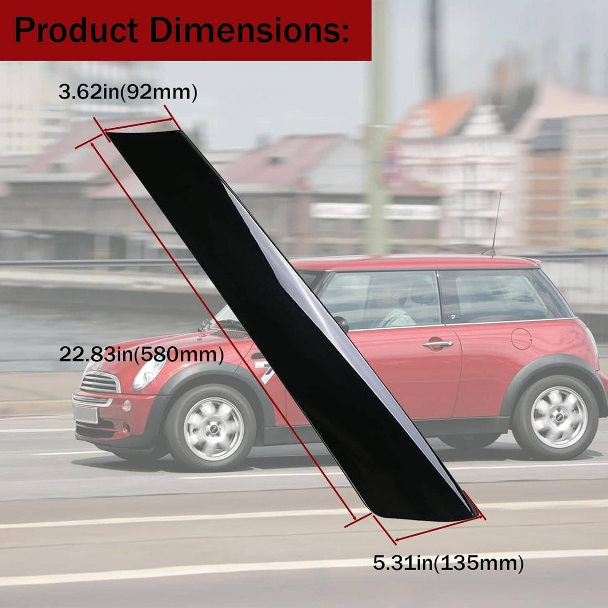 Bethesda Industrial New Front Windshield Post Trim Right +Left Side for Mini Cooper R50 R52 R53