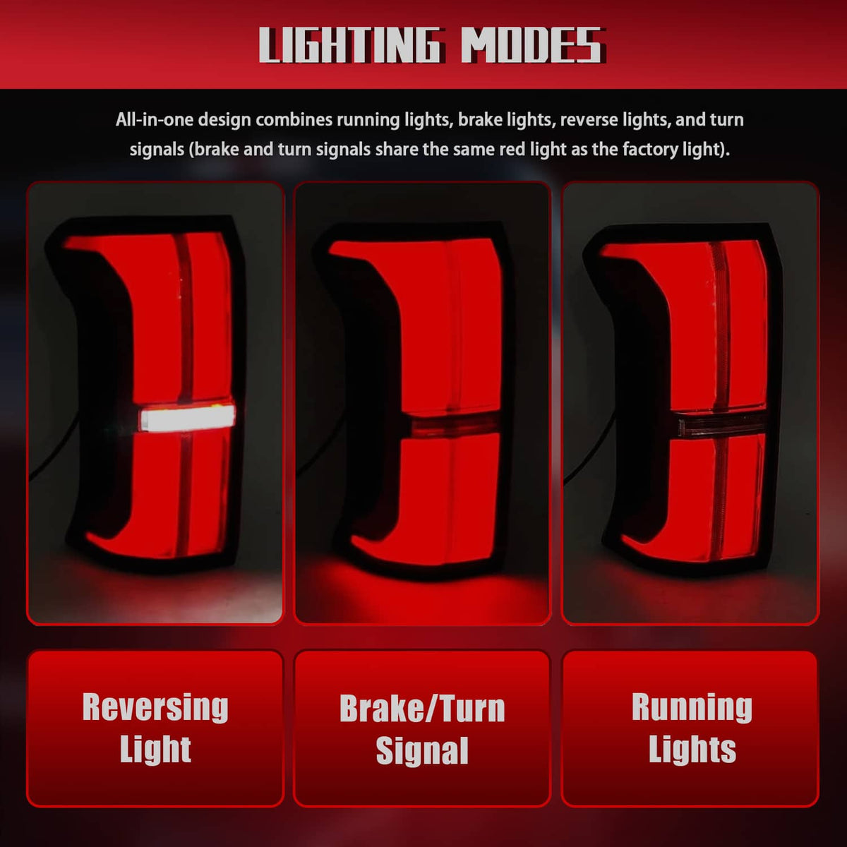 Bethesda Industrial LED Tail Light Brake Lamp Left Driver For 2024 2025 Toyota Tacoma 81560AK050