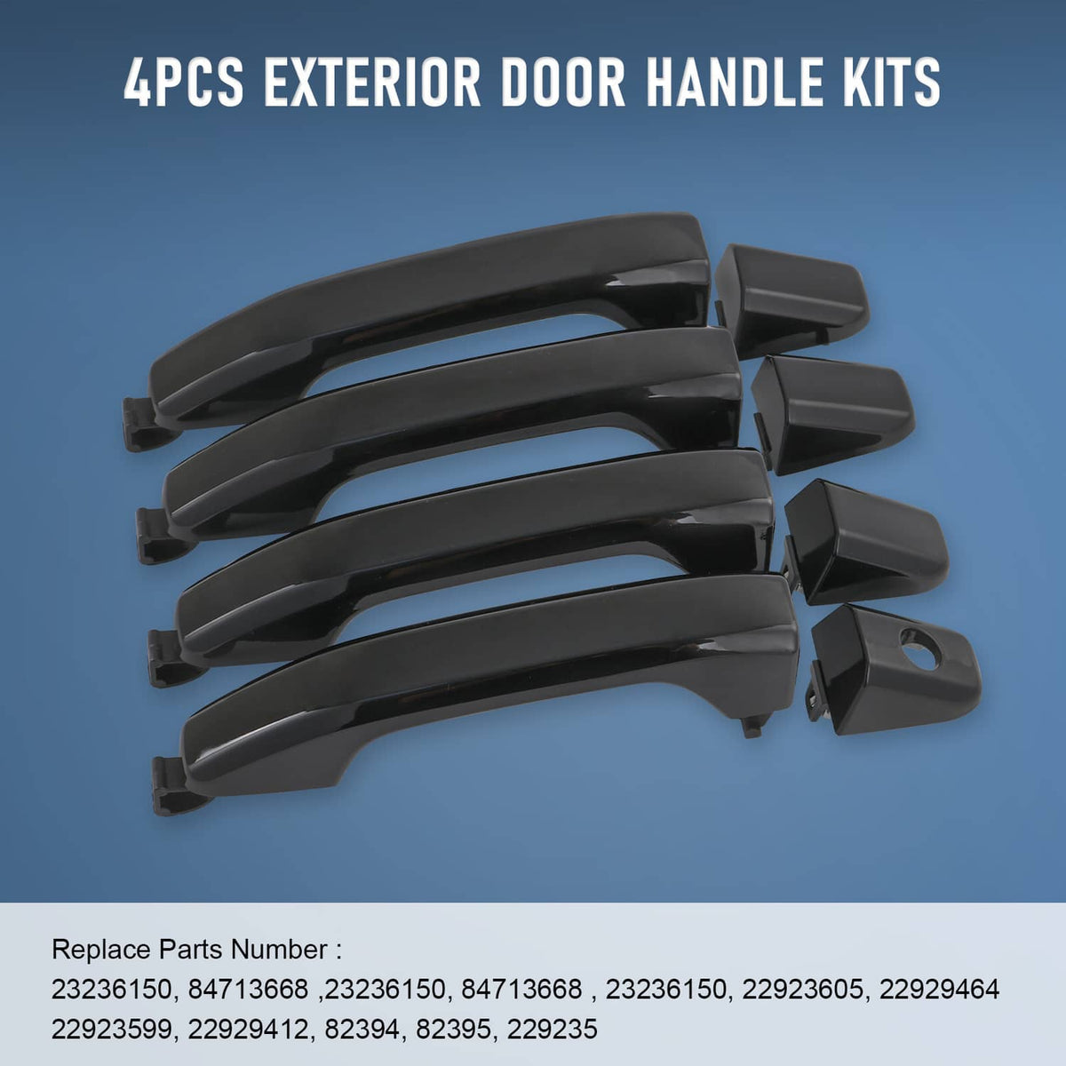 Bethesda Industrial 4 PCS Exterior Door Handle Front Rear For Chevy Silverado GMC Sierra 2014-2018