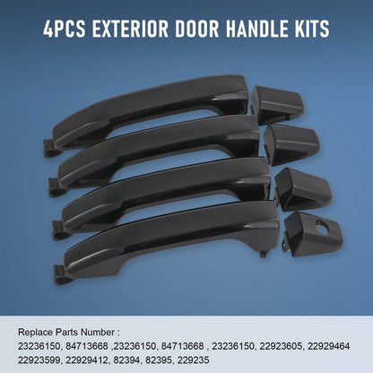 Bethesda Industrial 4 PCS Exterior Door Handle Front Rear For Chevy Silverado GMC Sierra 2014-2018