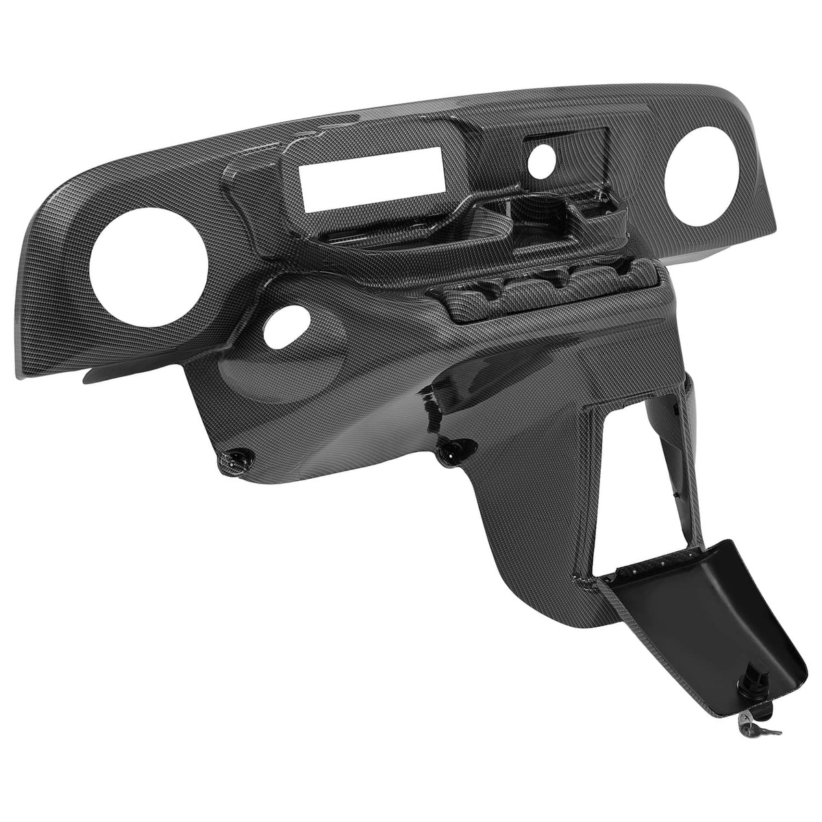 Bethesda Industrial Carbon Fiber Style Dash Dashboard W/ Radio Speaker Cutout For EZGO TXT 96-13