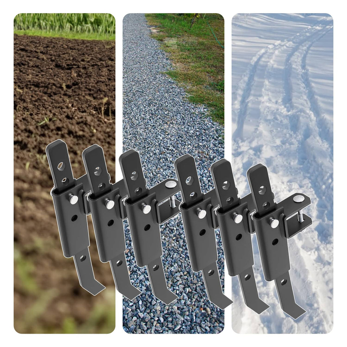Bethesda Industrial Powder Coated Steel Chisel Plow Implement For ATV  UTV  Lawn/Garden Tractors