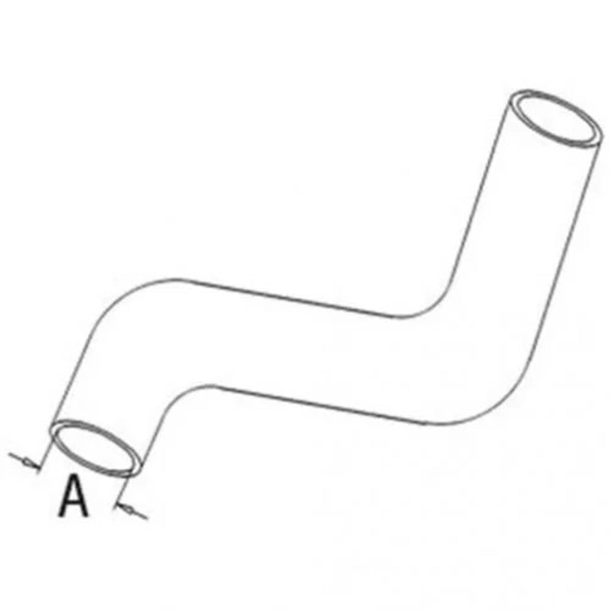 Bethesda Industrial Radiator Hose - Lower fits Massey Ferguson 275 275 534180M1