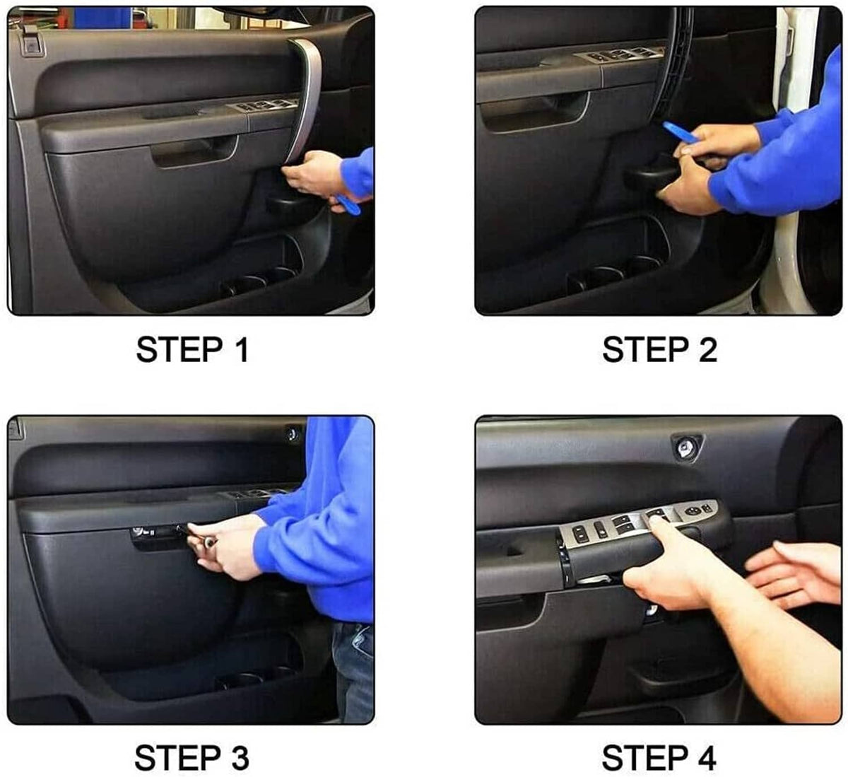 Bethesda Industrial Driver Interior Inside Door Handle Repair Kit For 2007-13 Chevy Sierra Silverado