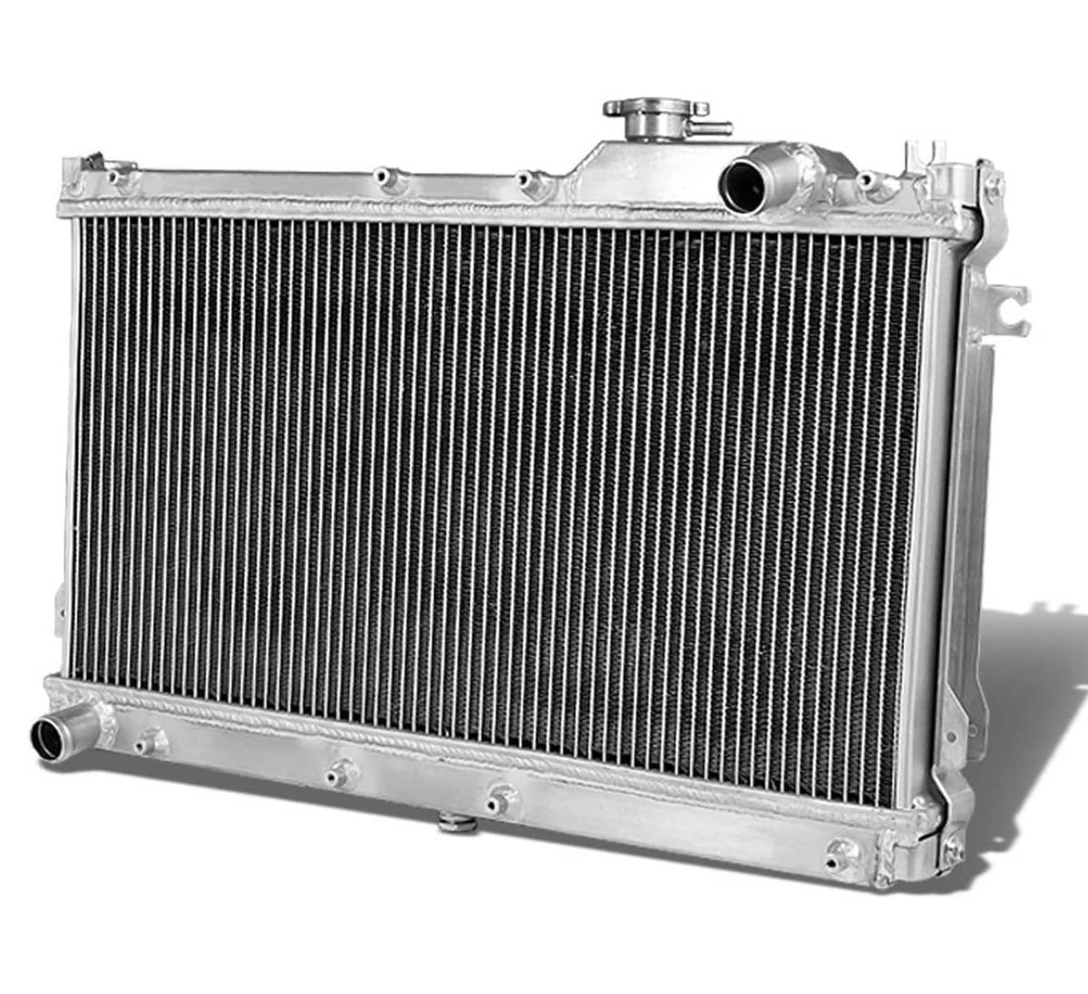 Bethesda Industrial 2 Row Aluminum 40mm Core Racing Radiator Bolt On For 1990-97 Mazda Miata MX5 MT