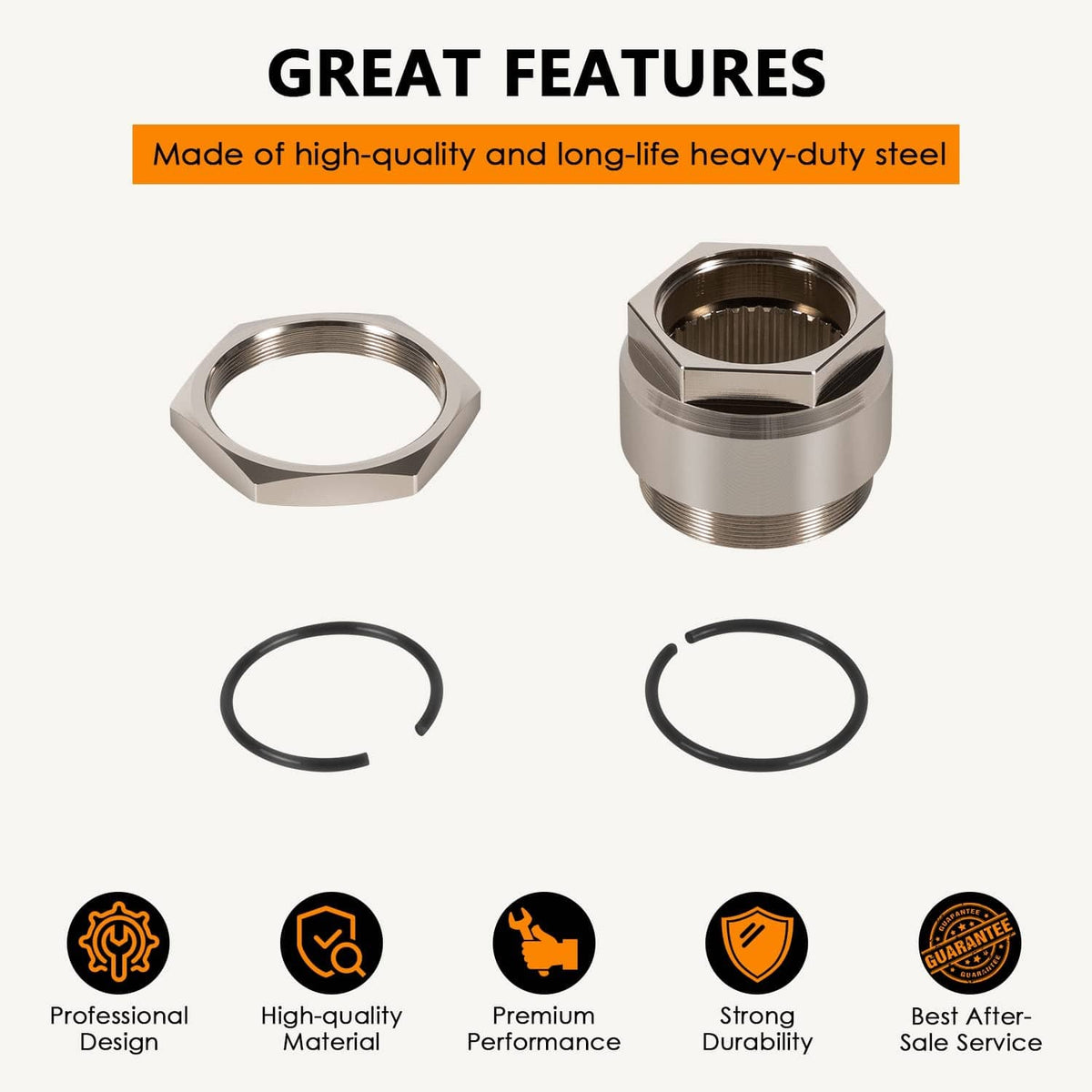 Bethesda Industrial Rear Axle Lock Jam Nut for Honda TRX300EX TRX400EX TRX250X 450R ATC250R ATC350X