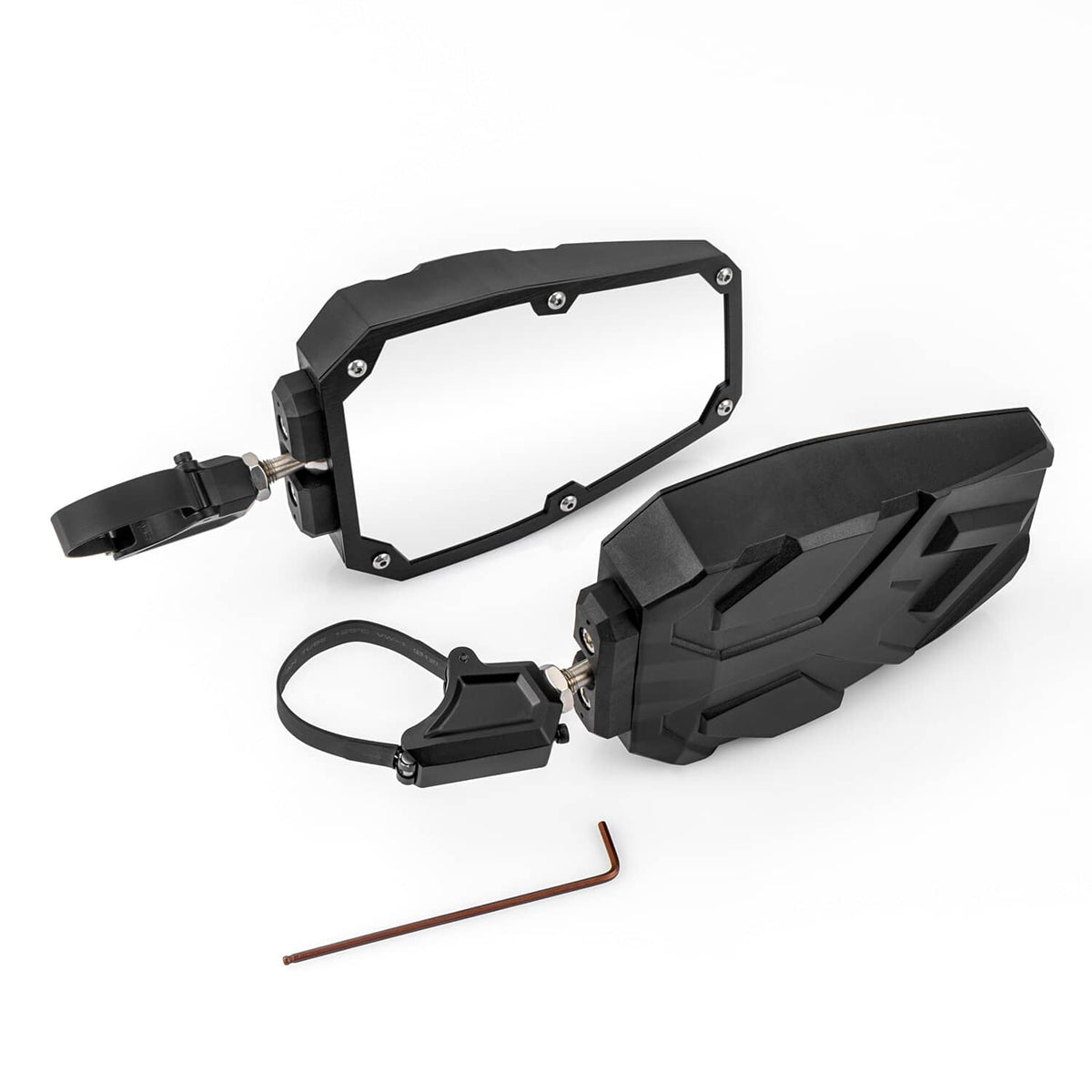 Bethesda Industrial UTV Rear View Side Mirrors 1.5"-2.0" for Polaris RZR 900 1000 Can-Am X3 Kawasaki