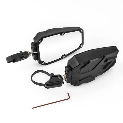 Bethesda Industrial UTV Rear View Side Mirrors 1.5"-2.0" for Polaris RZR 900 1000 Can-Am X3 Kawasaki
