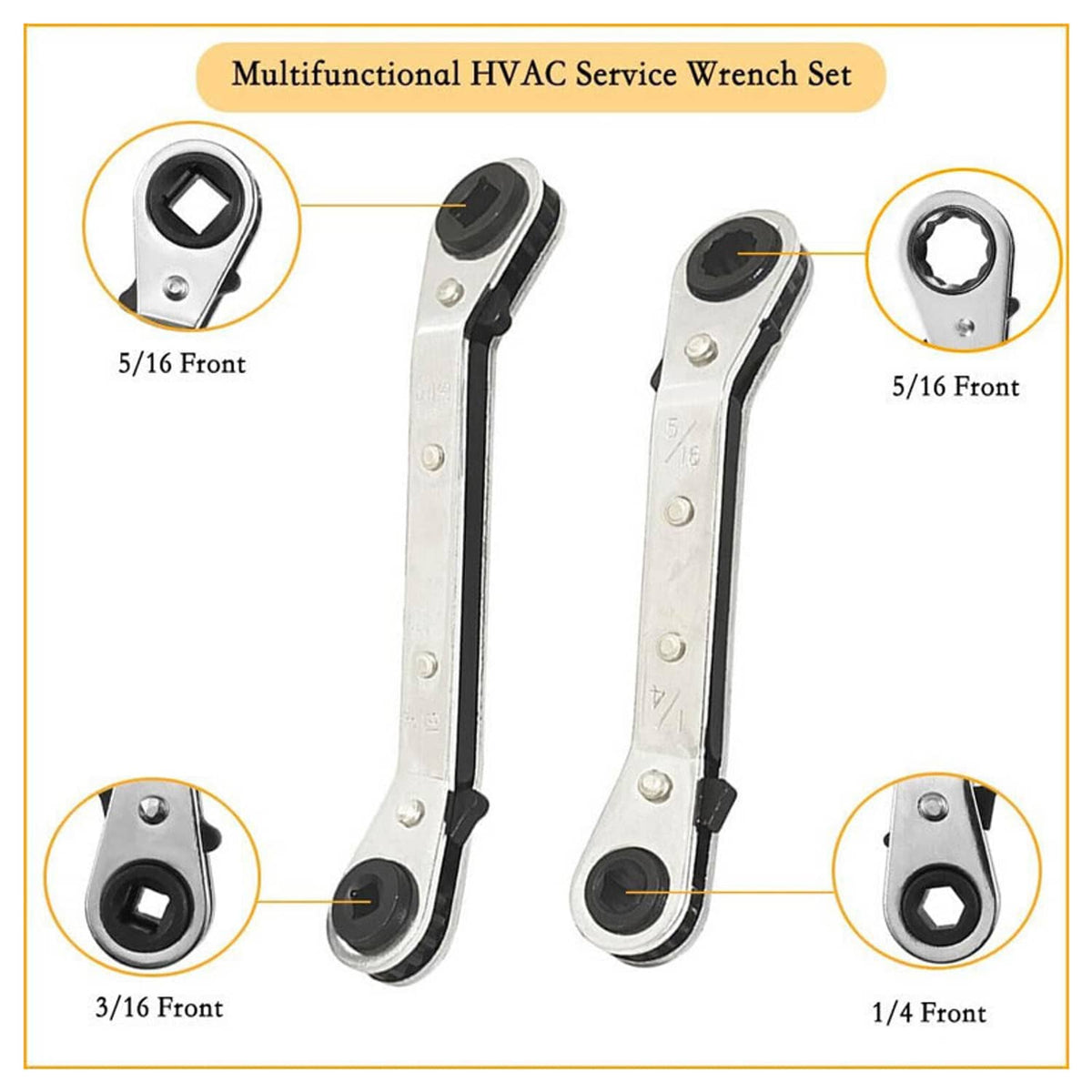 Bethesda Industrial Valve Core Remover Installer Tool & HVAC Service Wrench with Hex Bit Adapter Kit