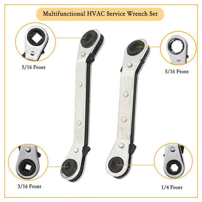 Bethesda Industrial Valve Core Remover Installer Tool & HVAC Service Wrench with Hex Bit Adapter Kit
