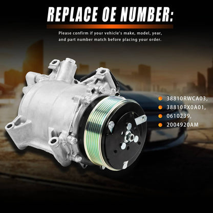 Bethesda Industrial New AC Compressor IG580 Fits For Honda CR-V 2.4L 2007 2008 2009 2010 2011 2012
