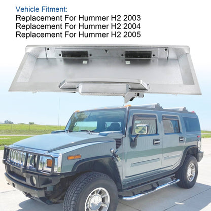 Bethesda Industrial Silver New 15135441 Rear Tailgate License Pocket For 2003-2005 Hummer H2