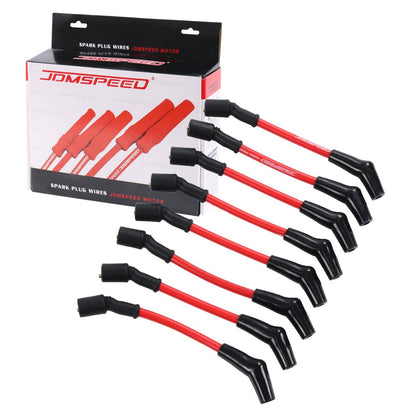 Bethesda Industrial JDMSPEED 10.5 mm High Heat Spark Plug Ignition Wires Set LSx LS1 LS2 LS3 LS6 LS7