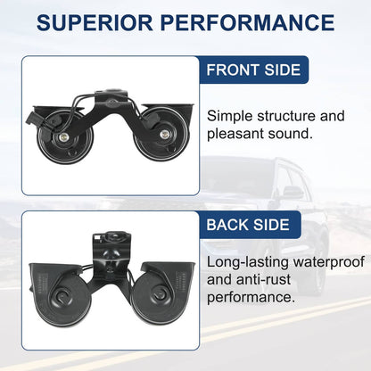 Bethesda Industrial High & Low Pitch Horn With Bracket Fits 2016-2019 Ford Explorer 076-004