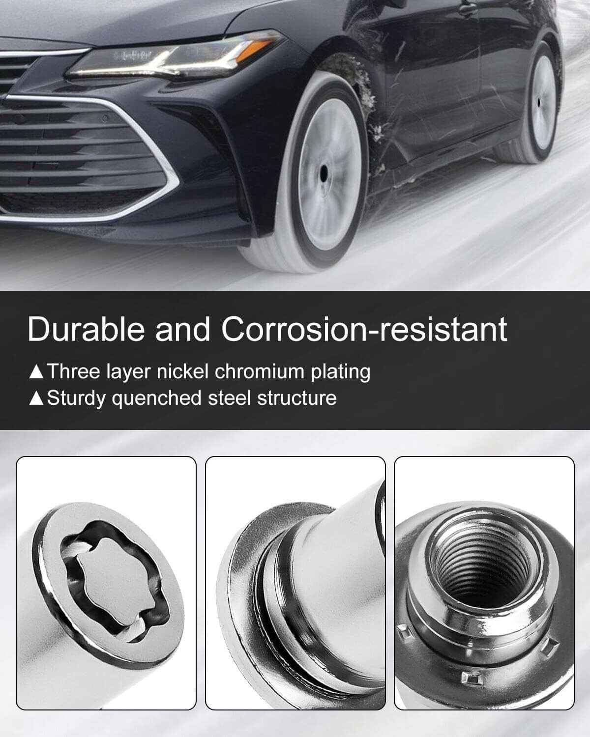 Bethesda Industrial Alloy Wheel Lock Lug Nut Set For Anti Theft For Toyota and Lexus 00276-00900