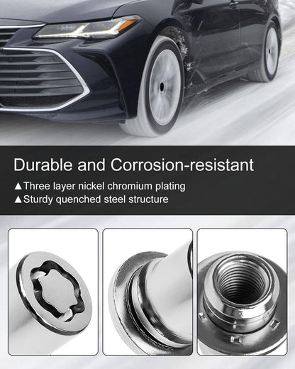 Bethesda Industrial Alloy Wheel Lock Lug Nut Set For Anti Theft For Toyota and Lexus 00276-00900