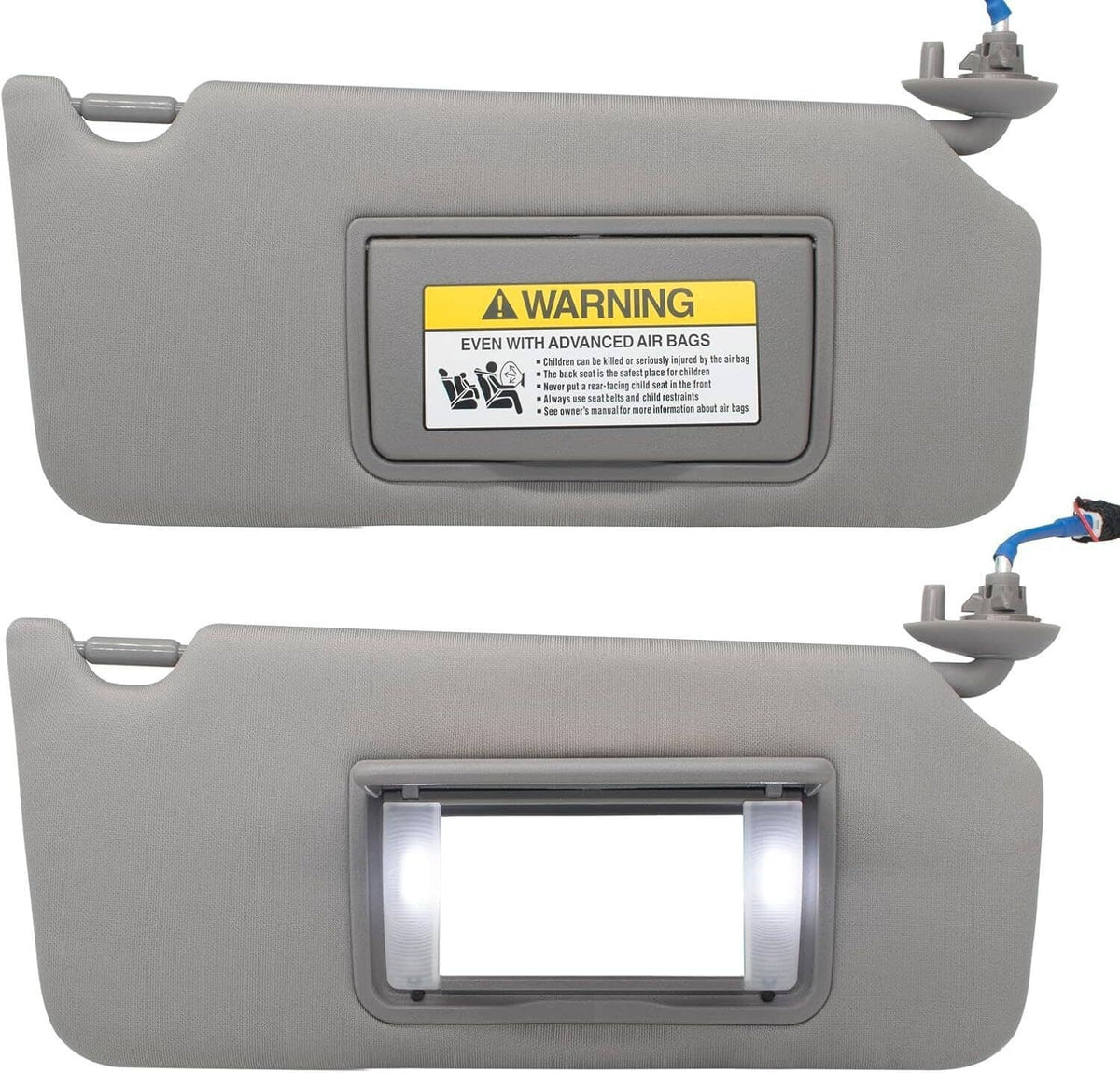 Bethesda Industrial 2Pcs Sun Visor w/LED Light Mirror For 2008-2017 Honda Accord 83280-TA5-A51ZA