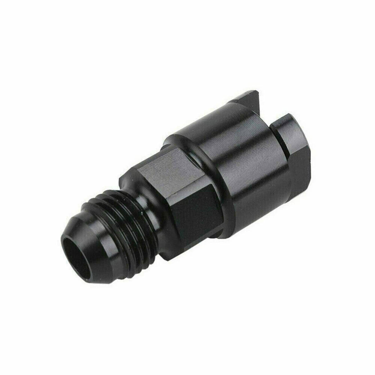 Bethesda Industrial Black 8 AN Fuel Adapter Fitting to 3/8 GM Quick Connect LS W/ Thread Female