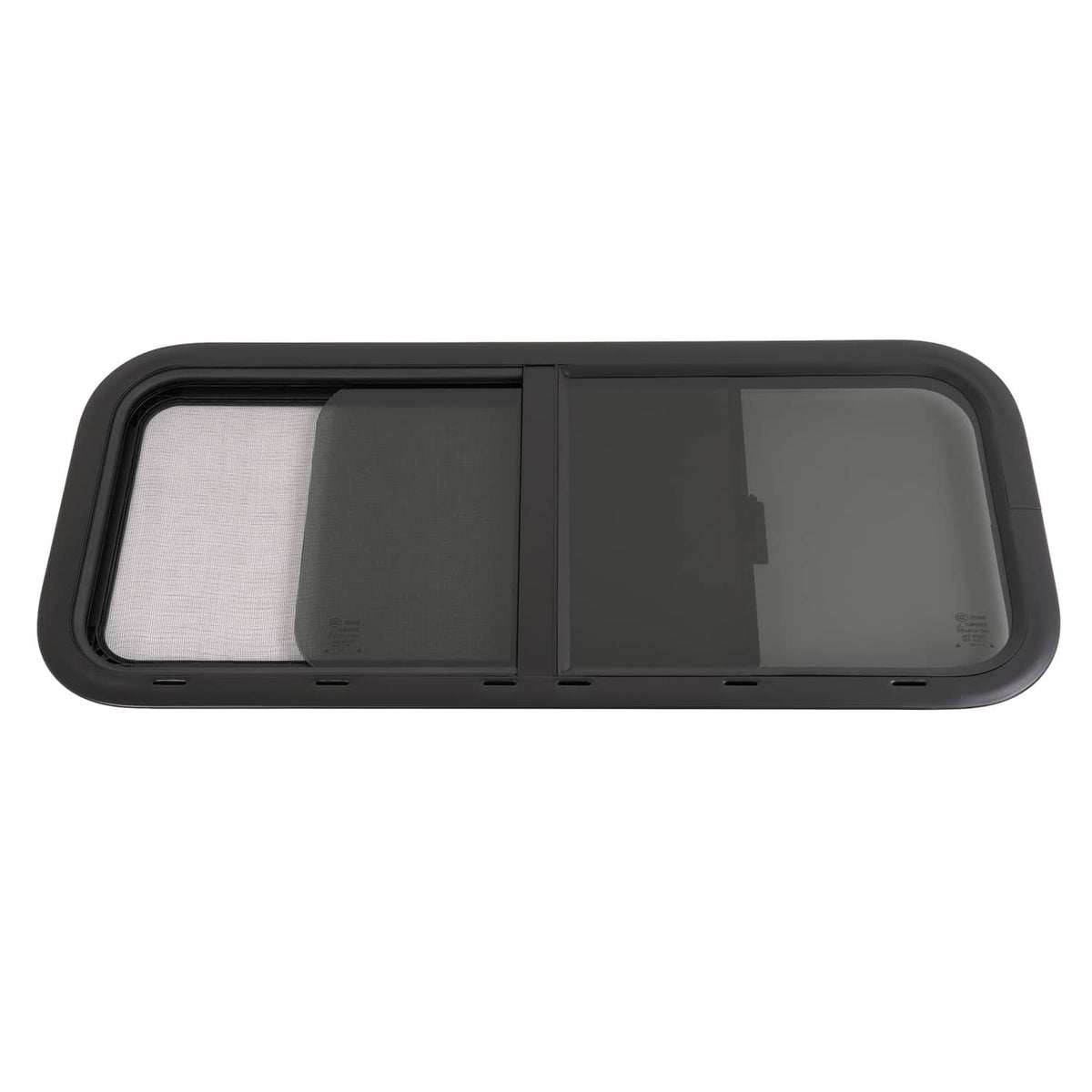 Bethesda Industrial 36" W x 15" H Horizontal Slider RV Window For Cargo Trailer W/ Screen Trim Ring