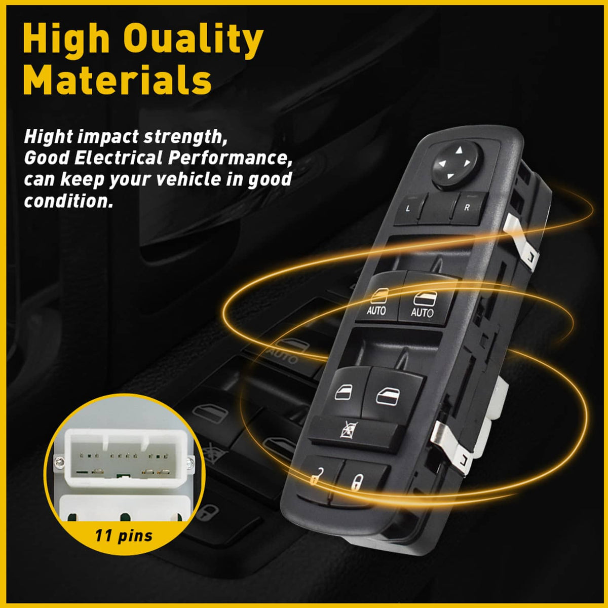 Bethesda Industrial 68086693AC For Jeep Grand Cherokee Dodge Car Power Window Master Control Switch