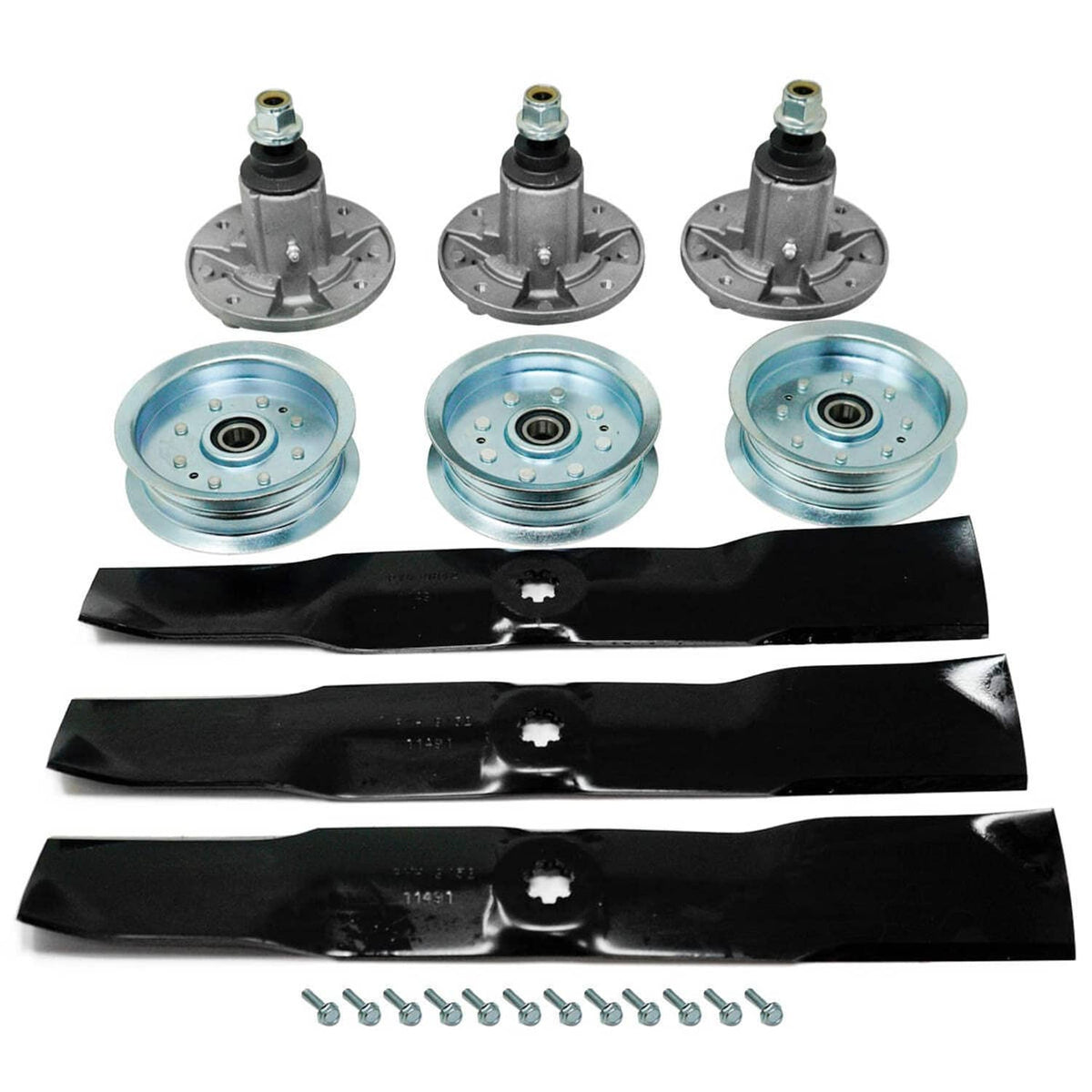 Bethesda Industrial 54-inch Deck Spindle Blade & Idler for John Deere GY20867 GY20629 GY20684 GY2109