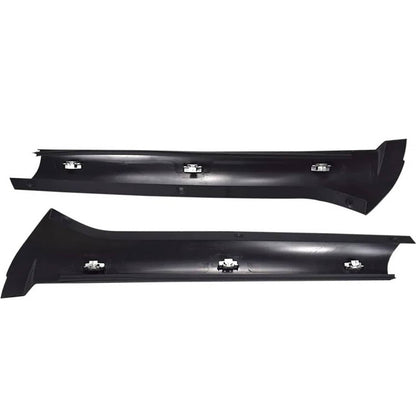 Bethesda Industrial Black Windscreen Pillar Moldings + Rivets Kit For 1999-2004 Land Rover Discovery