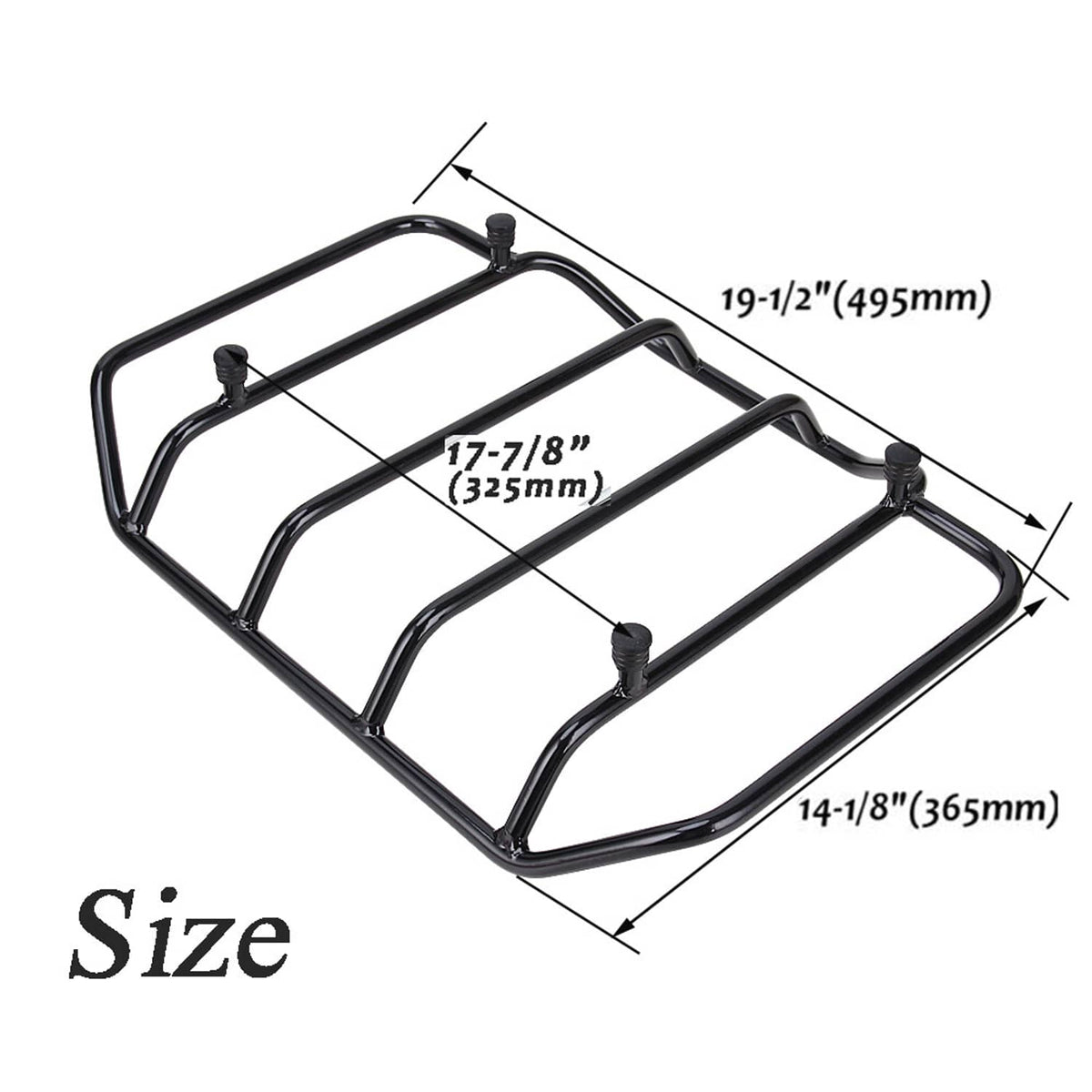 Bethesda Industrial Motorcycle Luggage Rack Trunk Pack Fit For Harley Touring Street Road Glide