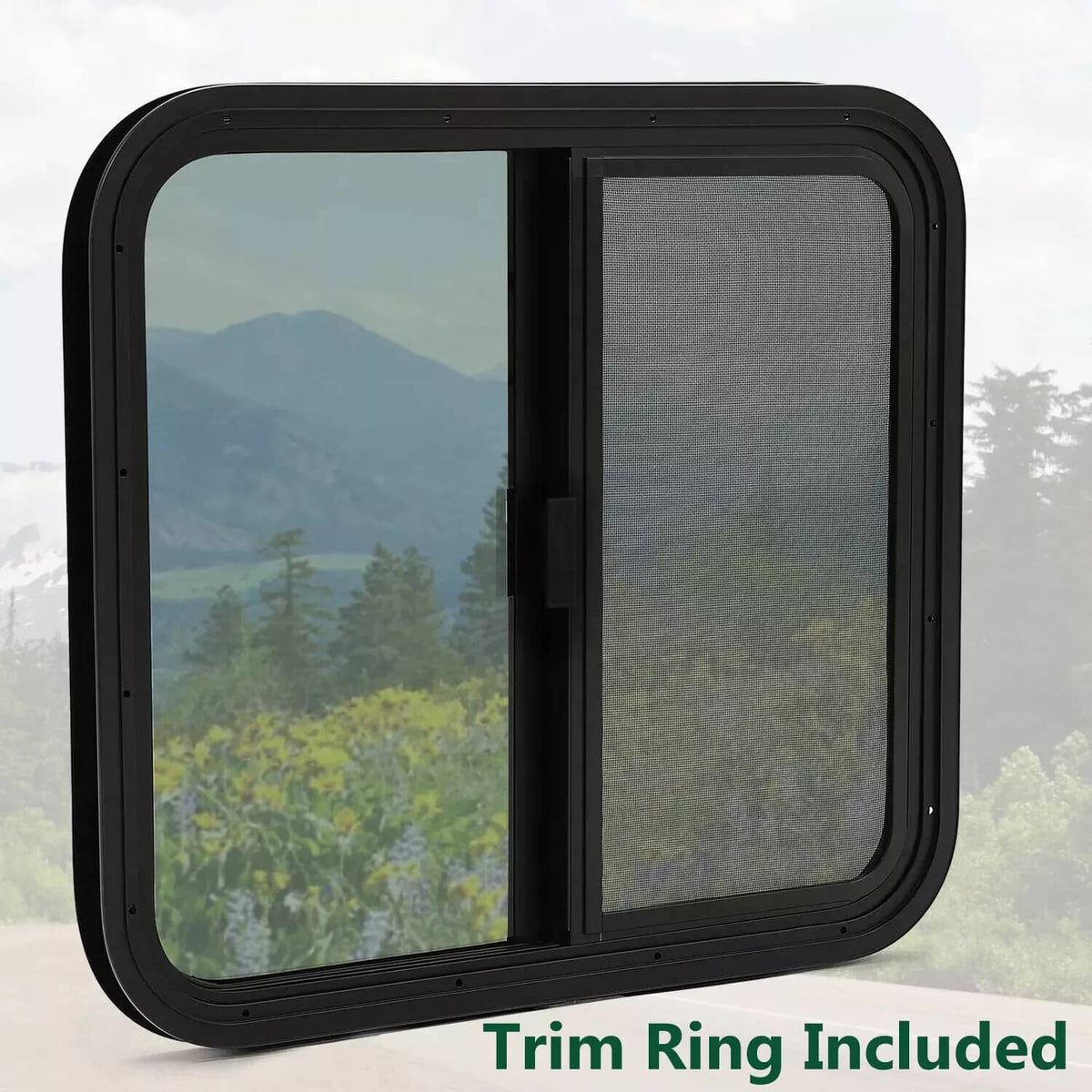 Bethesda Industrial Tinted Glass For Camper Trailer Horizontal Sliding Window RV Window 24" x 22"