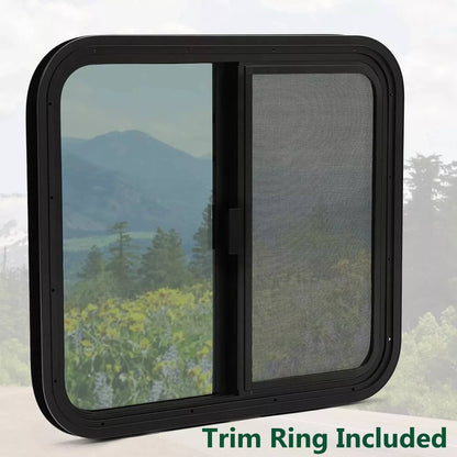 Bethesda Industrial Tinted Glass For Camper Trailer Horizontal Sliding Window RV Window 24" x 22"