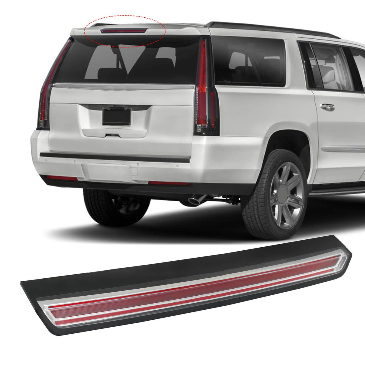 Bethesda Industrial FOR GMC YUKON CADILLAC ESCALADE THIRD BRAKE LIGHT HIGH MOUNT STOP LAMP 2015-2020