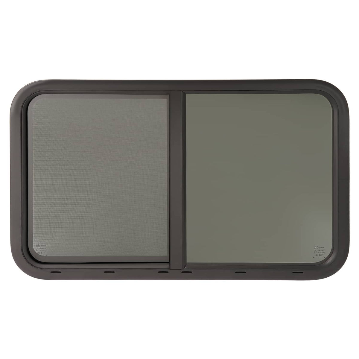 Bethesda Industrial 35"W x 22"H RV Window Horizontal Slider W/ Screen Trim Ring For RV Cargo Trailer